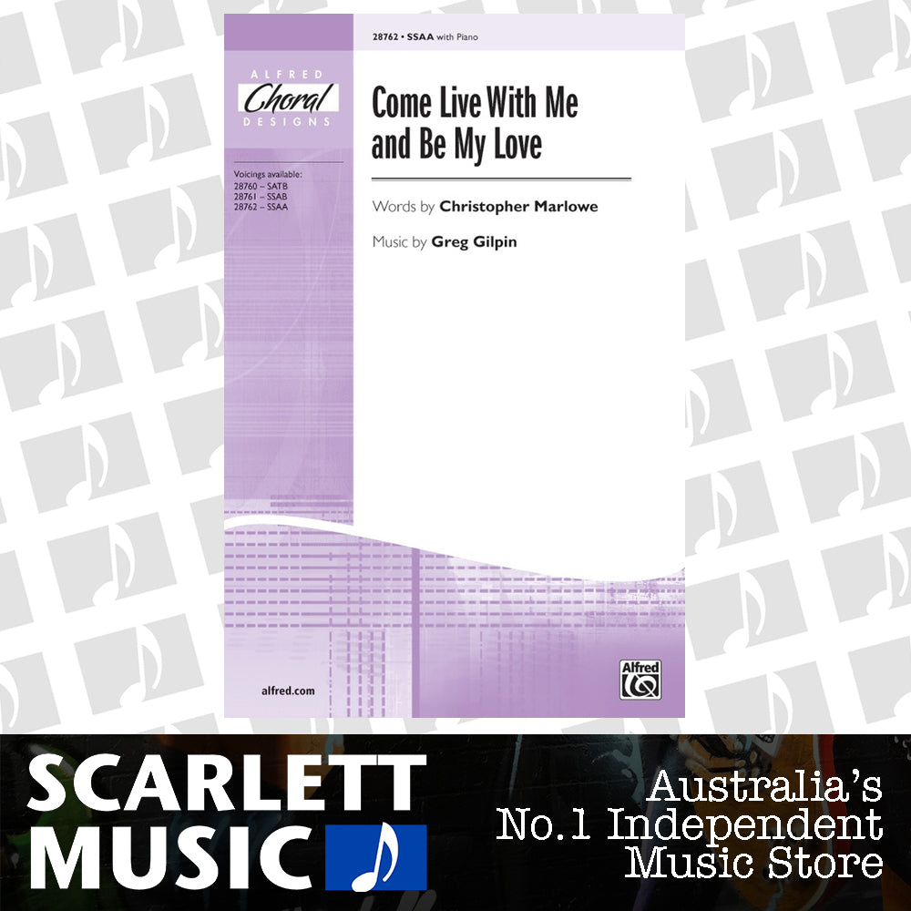 Come Live With Me And Be My Love SSAA — view 2