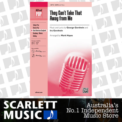 They Can't Take That Away from Me SATB Choral Sheet Music — view 2