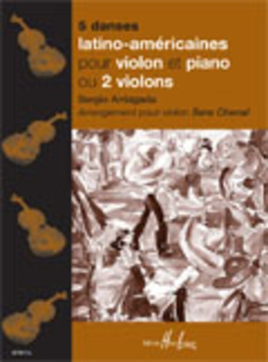 Danses Latino Americaines 5 Violin Piano Or 2 Violin Book/ (Softcover Book)