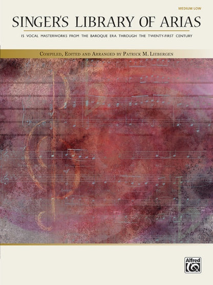 Singers Library of Arias Low Voice Book and CD