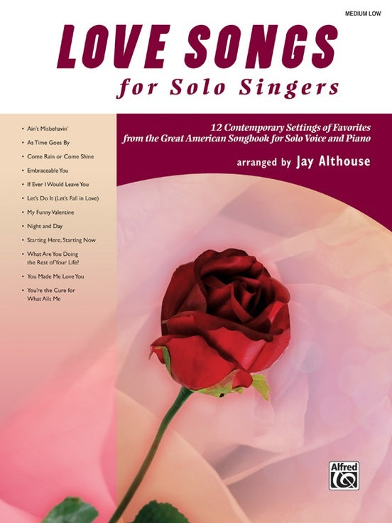 Love Songs For Solo Singers Med/Low Book