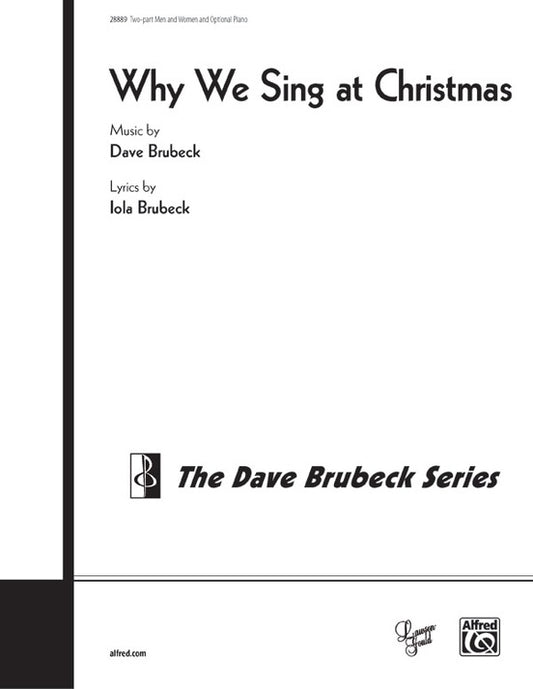 Why We Sing at Christmas SATB Choral Sheet Music