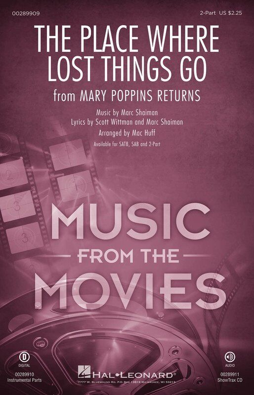 The Place Where Lost Things Go - Choral Sheet Music