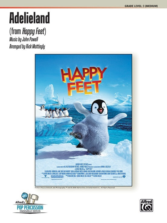 Adelieland Sheet Music from Happy Feet Percussion