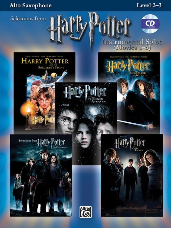 Harry Potter Solos Movies 1-5 Alt Sax Book/CD