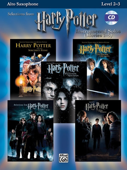 Harry Potter Solos Movies 1-5 Alt Sax Book/CD