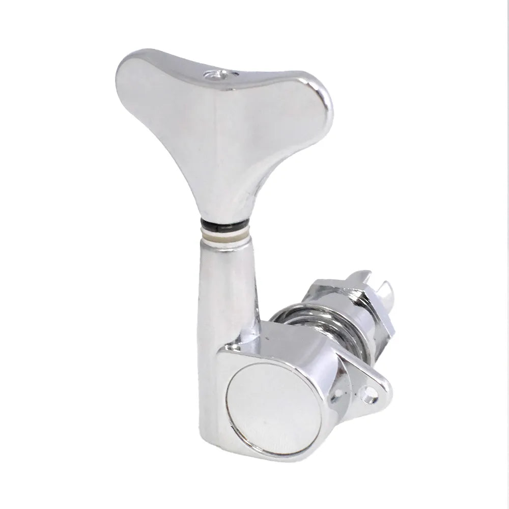 Van Gent Bass Machines 4/L Enclosed Singles - Chrome, 90° Screw Mount, Gear Ratio 1:15, Made in Netherlands