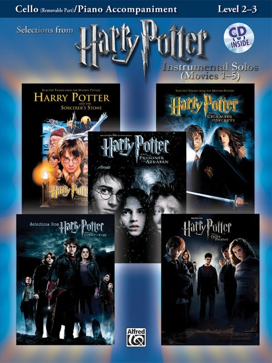 Harry Potter Solos Movies 1-5 Cello Book/CD