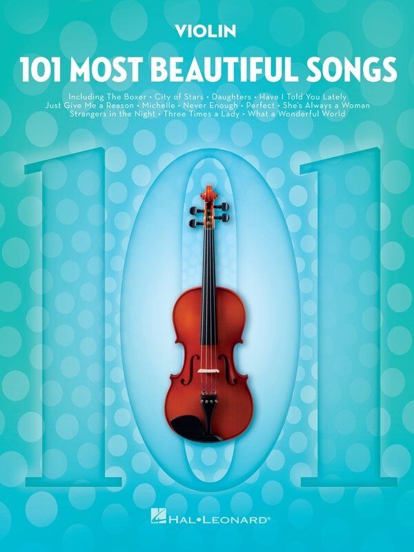 101 Most Beautiful Songs for Violin - Hal Leonard - 122 Pages - Instrumental Folios