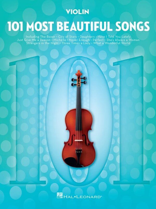 101 Most Beautiful Songs for Violin - Hal Leonard - 122 Pages - Instrumental Folios