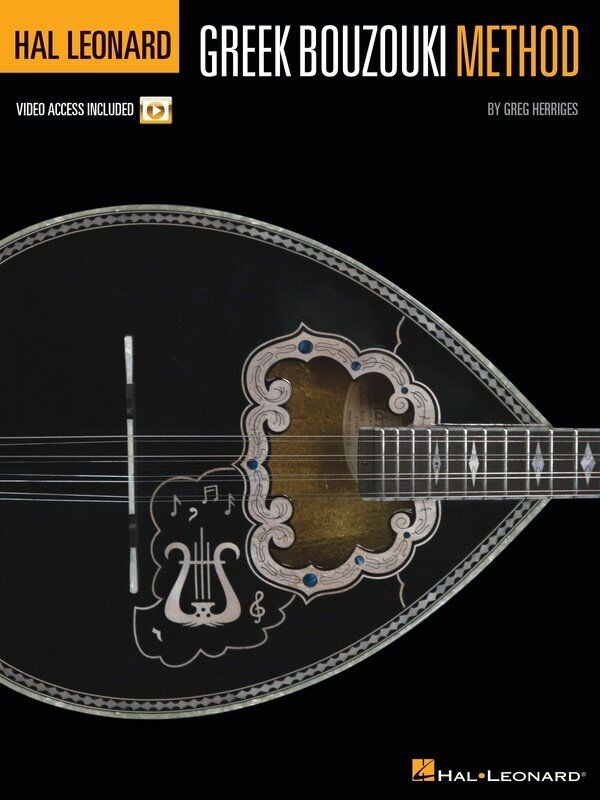 Hal Leonard Greek Bouzouki Method Book - Standard Notation & TAB, 64 Pages, Step-by-Step Lessons, Video Tutorials, Traditional Songs