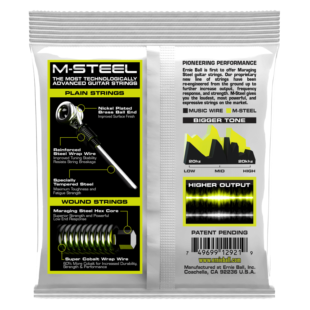Ernie Ball Regular Slinky M-Steel Electric Guitar Strings, 10-46 Gauge — view 2