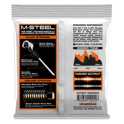 Ernie Ball Hybrid Slinky M-Steel Electric Guitar Strings, 9-46 Gauge — view 2