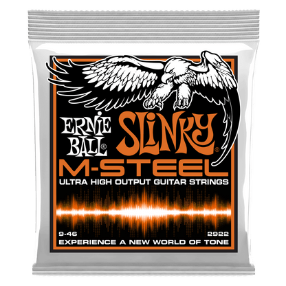 Ernie Ball Hybrid Slinky M-Steel Electric Guitar Strings, 9-46 Gauge