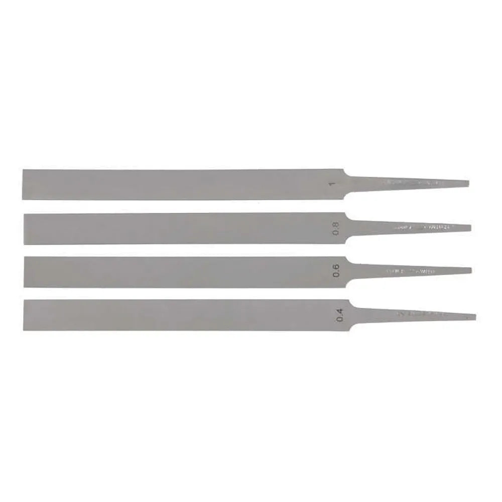 Saddle File Set 0.4 0.6 0.8 1mm Violin Precision Double Sided Files in Pouch