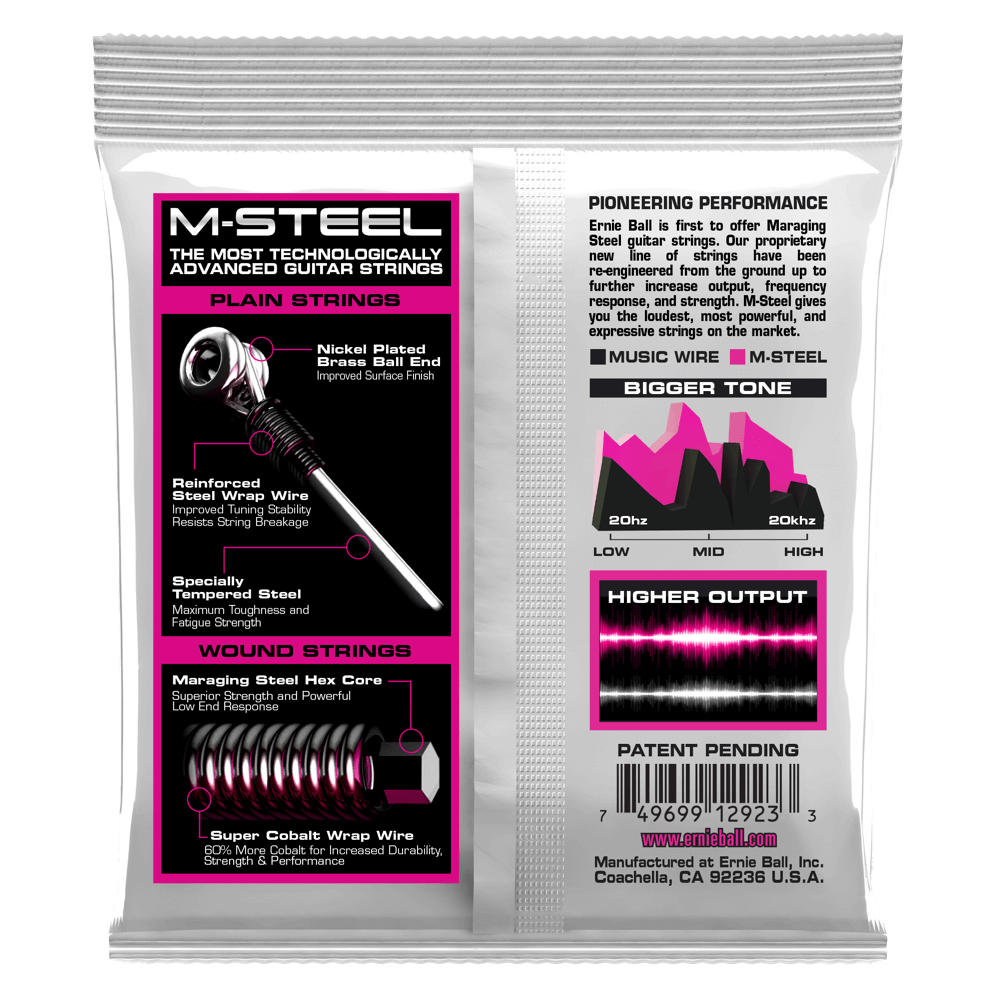 Ernie Ball Super Slinky M-Steel Electric Guitar Strings-9-42 Gauge — view 2