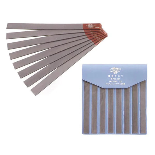 Set of 8 Nut Files .010 - .056 Double Sided Stainless Steel for Guitar