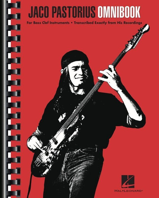 Jaco Pastorius Omnibook - Note-for-Note Transcriptions for Guitar & Bass TAB, 272 Pages, Includes 43 Works, Published by Hal Leonard