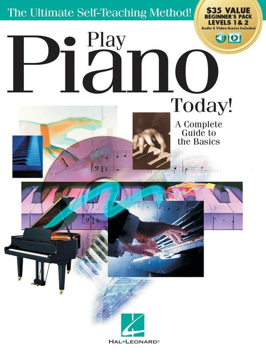 Play Piano Today All-in-One Beginner's Pack with Video Lessons and Audio Tracks