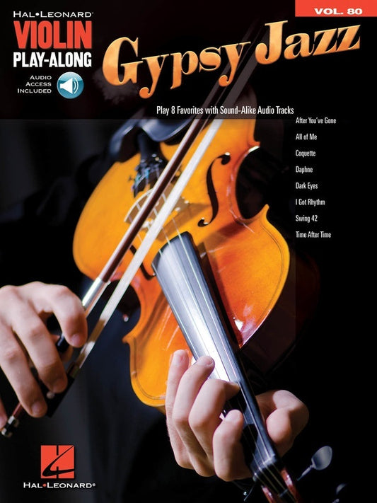 Gypsy Jazz Violin Playalong V80 Book/Online Audio