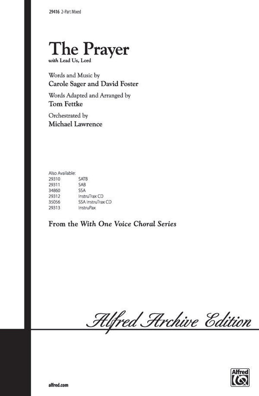 The Prayer 2 Pt Choral Sheet Music