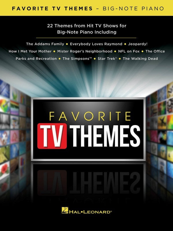 Favorite Tv Themes Big Note Piano