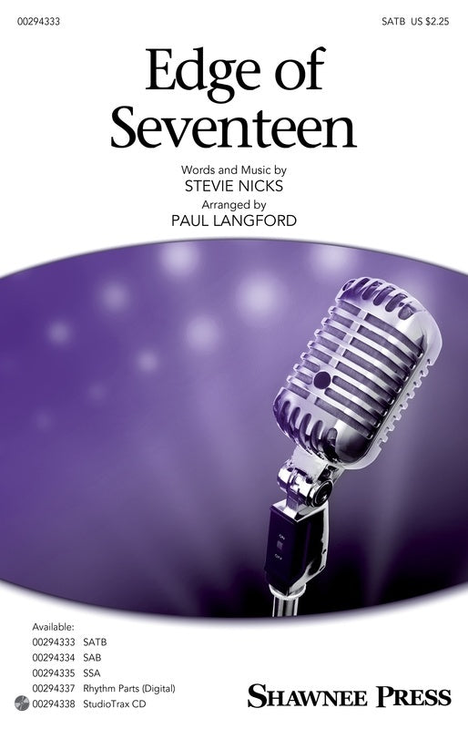 Edge Of Seventeen SATB