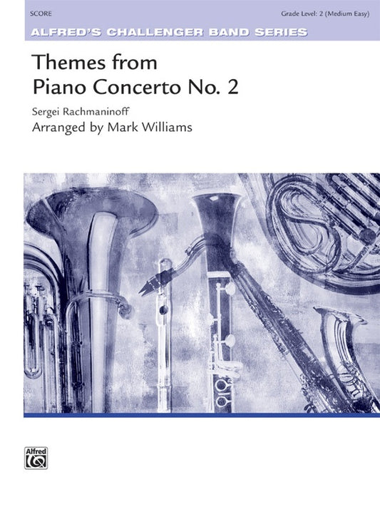 Themes from Piano Concerto No 2 Concert Band Sheet Music Grade 2