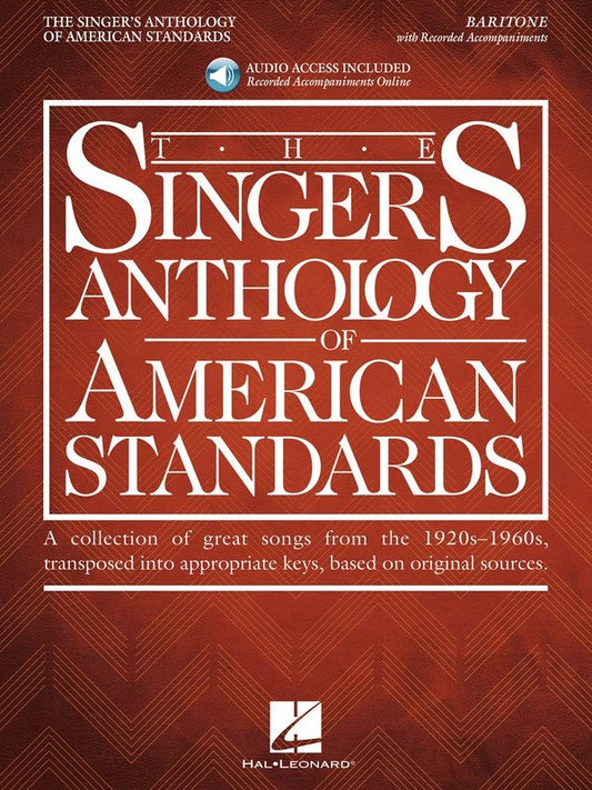 Singer's Anthology of American Standards Baritone Book/Online Access