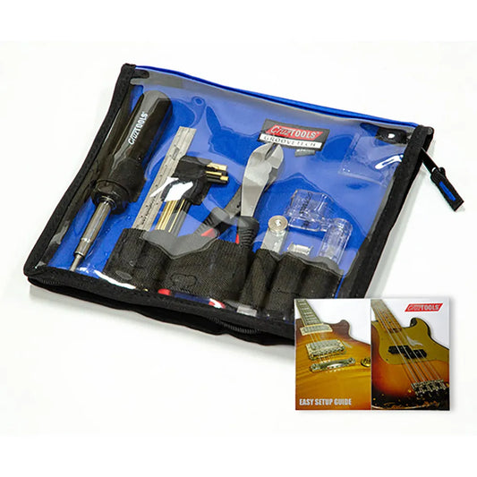 GrooveTech Guitar Player Tech Kit with Easy Setup Guide and Pro-Grade Tools