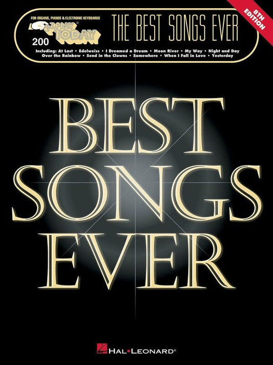 The Best Songs Ever 8th Edition E-Z Play Keyboard Music Book