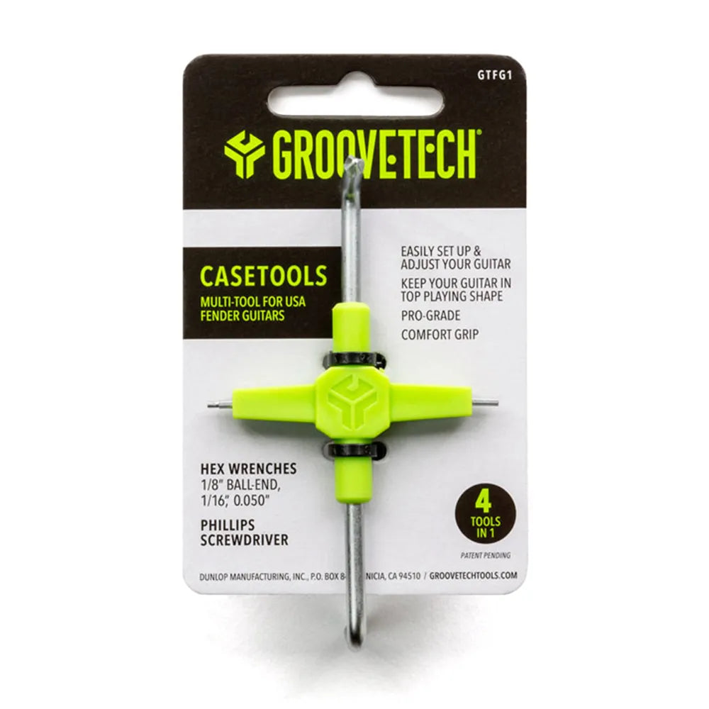 GrooveTech CaseTools F Guitar MultiTool with Hex Wrenches and Phillips Screwdriver — view 2