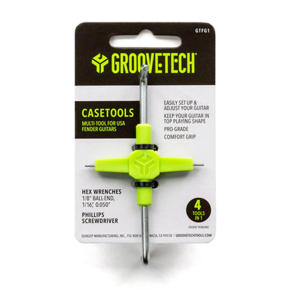 GrooveTech CaseTools F Guitar MultiTool with Hex Wrenches and Phillips Screwdriver — view 2