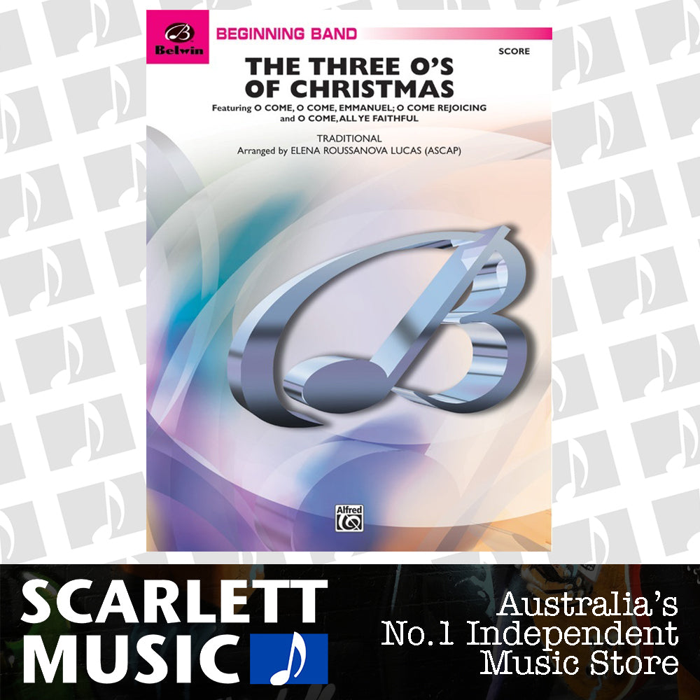Three Os of Christmas Concert Band Sheet Music Grade 1 — view 2