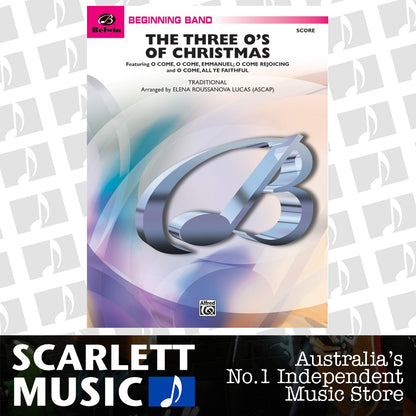 Three Os of Christmas Concert Band Sheet Music Grade 1 — view 2