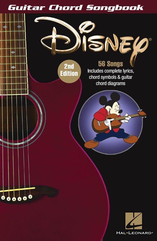 Disney Guitar Chord Songbook 2nd Edition - 56 Songs, Lyrics & Chords, 144 Pages, Hal Leonard