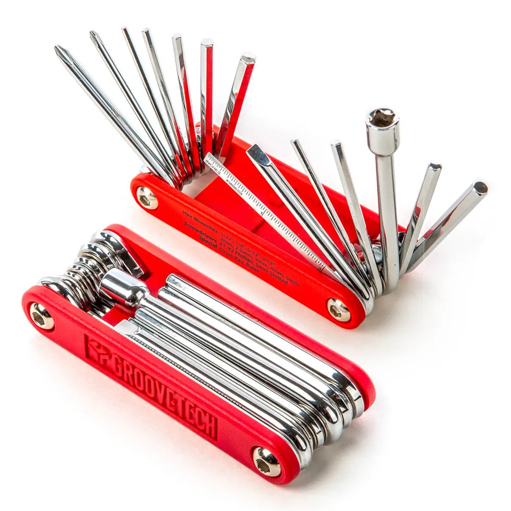 GrooveTech Drum Multi-Tool with Screwdrivers and Hex Wrenches