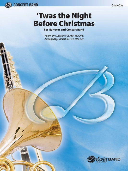 Twas the Night Before Christmas Concert Band Sheet Music Grade 2.5