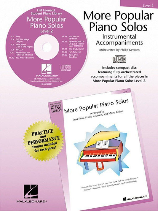 HLSPL More Popular Piano Solos Book 2 — CD Only (Hal Leonard)