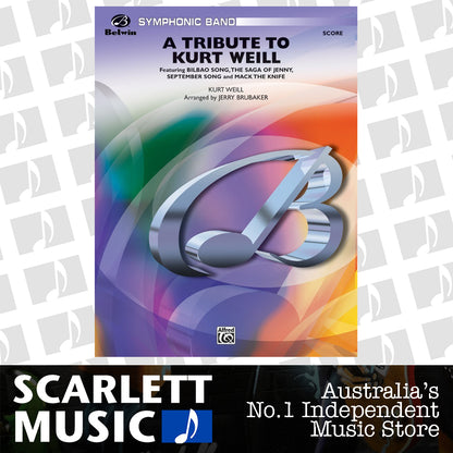 Tribute to Kurt Weill Concert Band Sheet Music Grade 4 — view 2