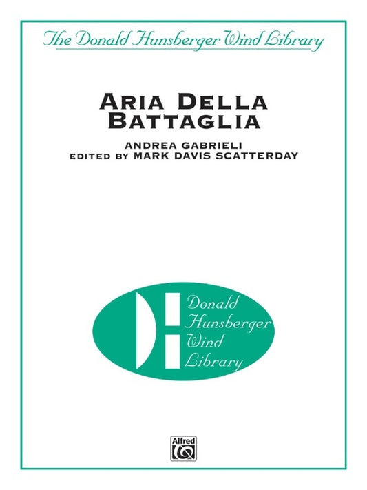 Aria Della Bataglia Concert Band Sheet Music Grade 5