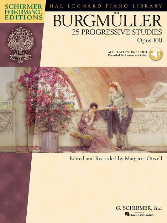Burgmuller - 25 Progressive Studies Op. 100 for Piano, Schirmer Performance Editions, 64 Pages, Edited by Margaret Otwell
