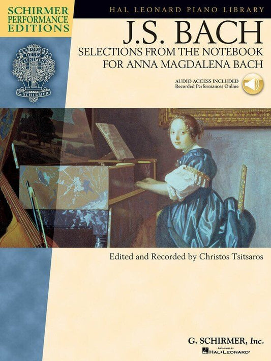 Bach - Selections from Anna Magdalena Notebook, Schirmer Performance Editions, Piano, 32 Pages