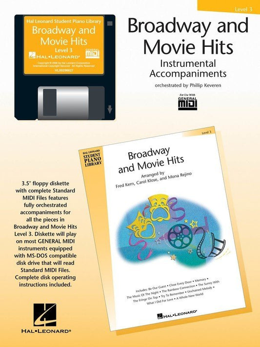 HLSPL Broadway & Movie Hits Level 3 — MIDI (Hal Leonard)