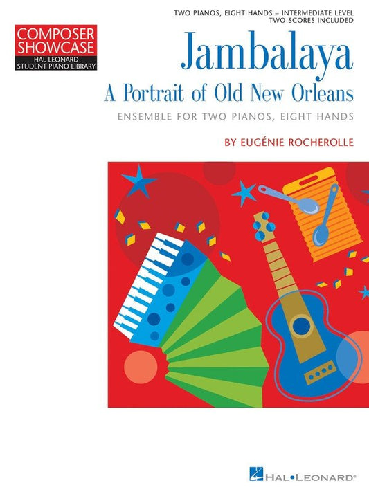 Jambalaya — HLSPL Composer Showcase Piano Duets, 2 Pianos 8 Hands (Hal Leonard)