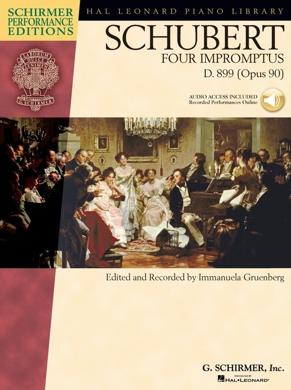 Schubert: 4 Impromptus, D. 899, Op. 90 — Book/Online Audio, Piano Solo (G. Schirmer)