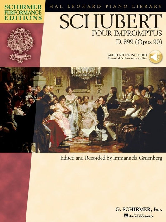 Schubert: 4 Impromptus, D. 899, Op. 90 — Book/Online Audio, Piano Solo (G. Schirmer)