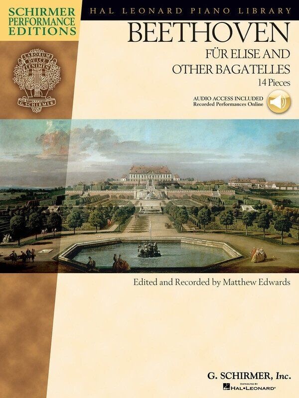 Beethoven - Fur Elise and Other Bagatelles, Schirmer Performance Editions, 56 Pages, Piano