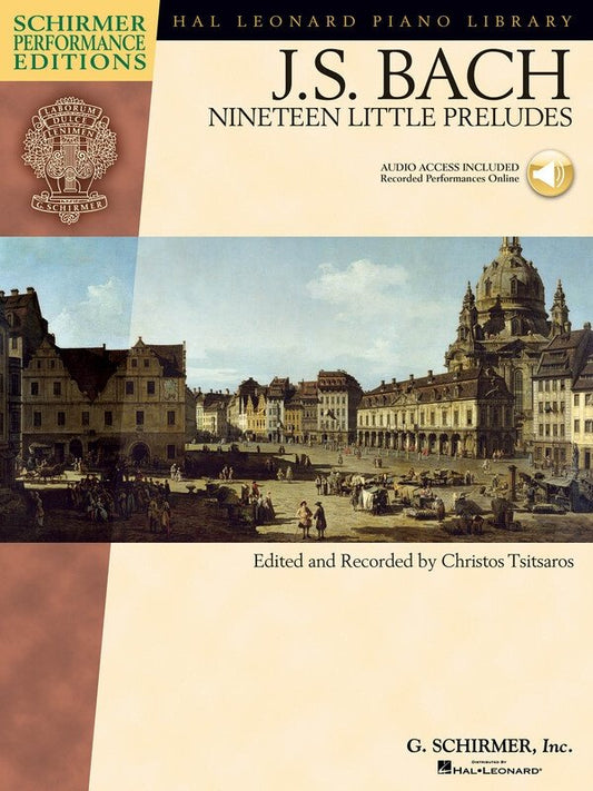 Bach: Nineteen Little Preludes — Book/Online Audio, Piano Solo (G. Schirmer)