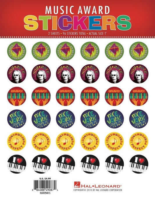 HLSPL Music Award Stickers (Hal Leonard)